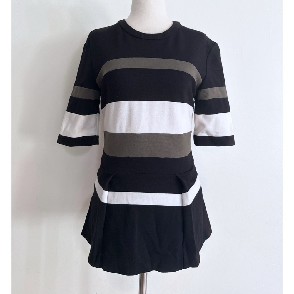 EUC 3.1 Philip Lim Peplum Striped Classic Business Casual Designer Top Blouse 2‍